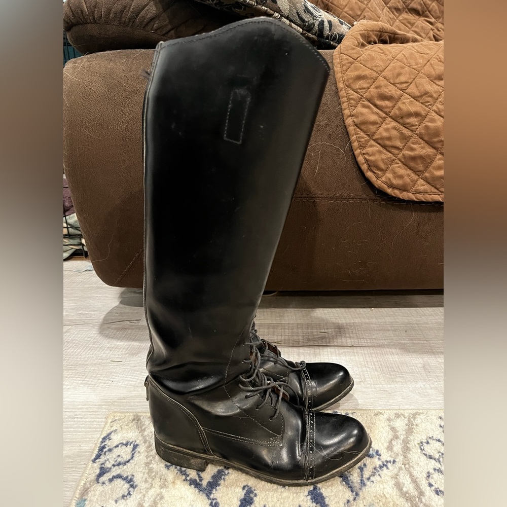 Amazonas supercomfort tall leather field boots short calf